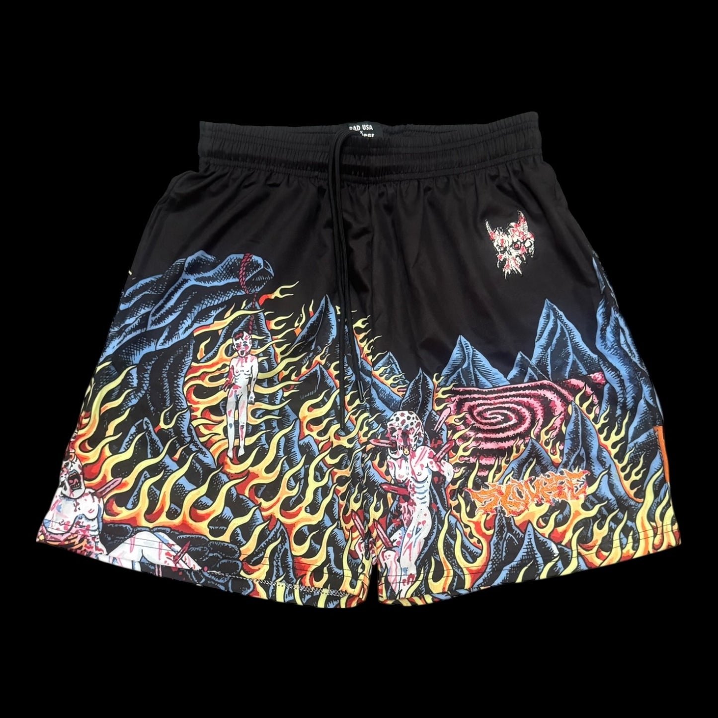 SKOURGE X BAD USA SWIM SHORTS